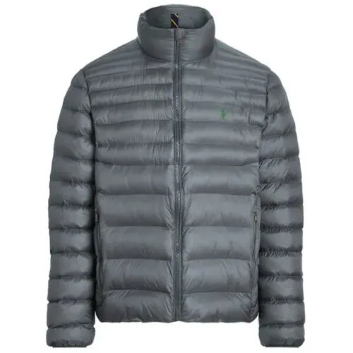 Polo Ralph Lauren Big and Tall Packable Quilted Jacket – Charcoal Grey