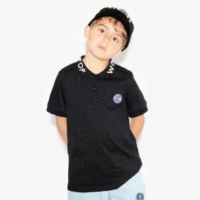 Polo shirt for children in organic cotton pique