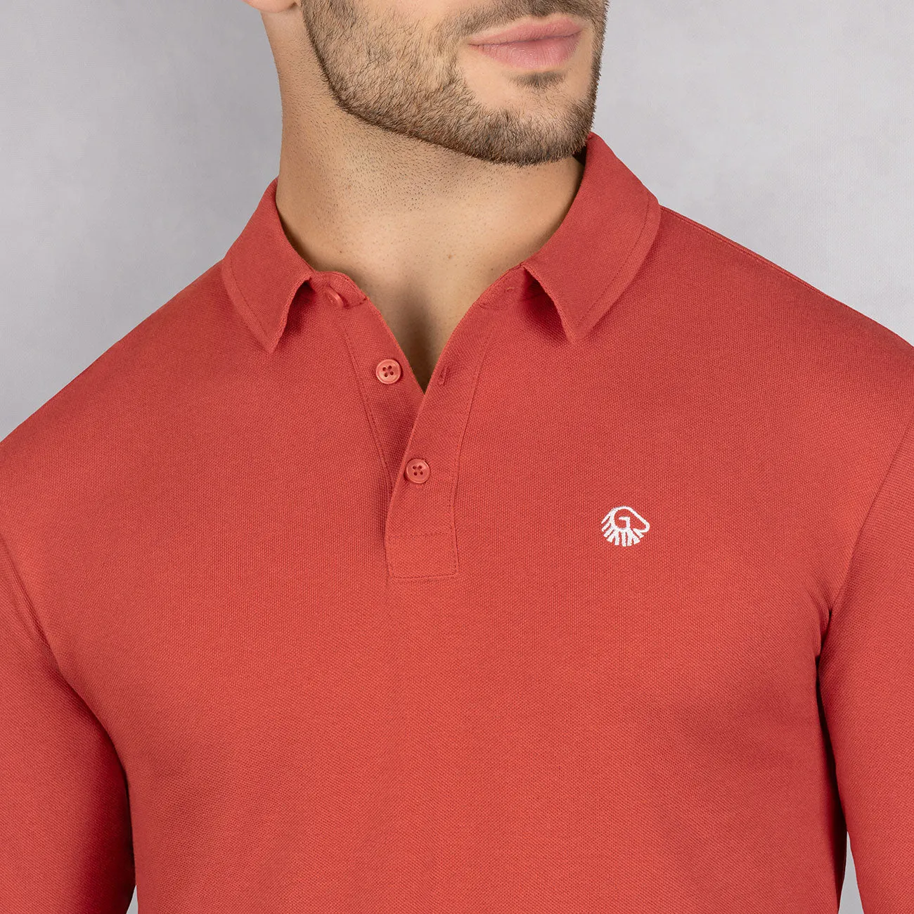 Polo Shirt Organic Cotton Longsleeve Men