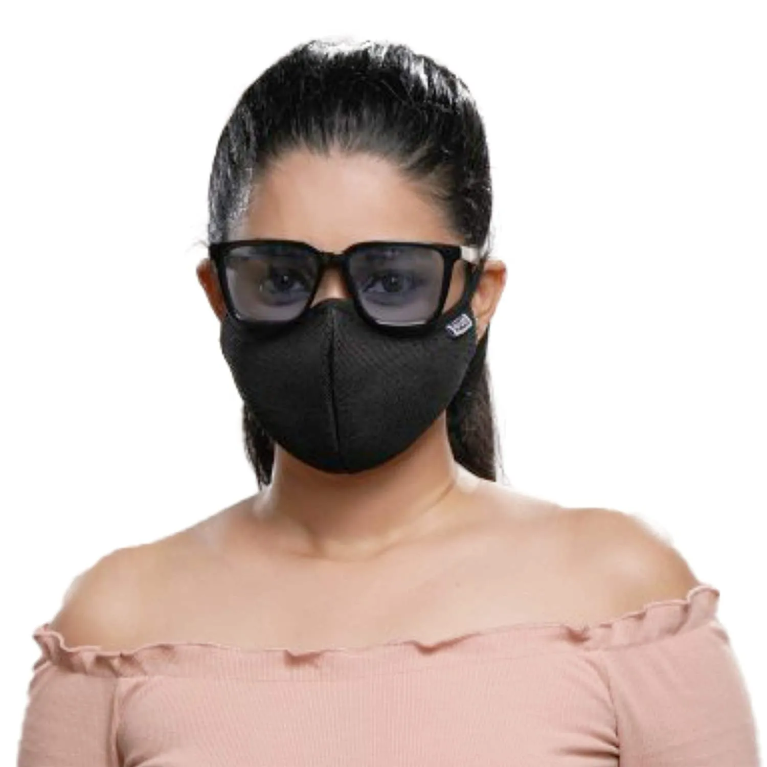 Posi ve N99 Fog Free Face Mask Black Large