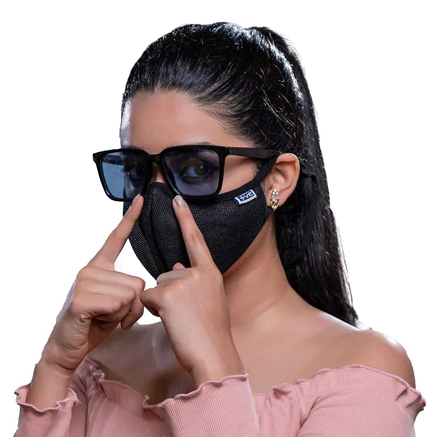 Posi ve N99 Fog Free Face Mask Black Large