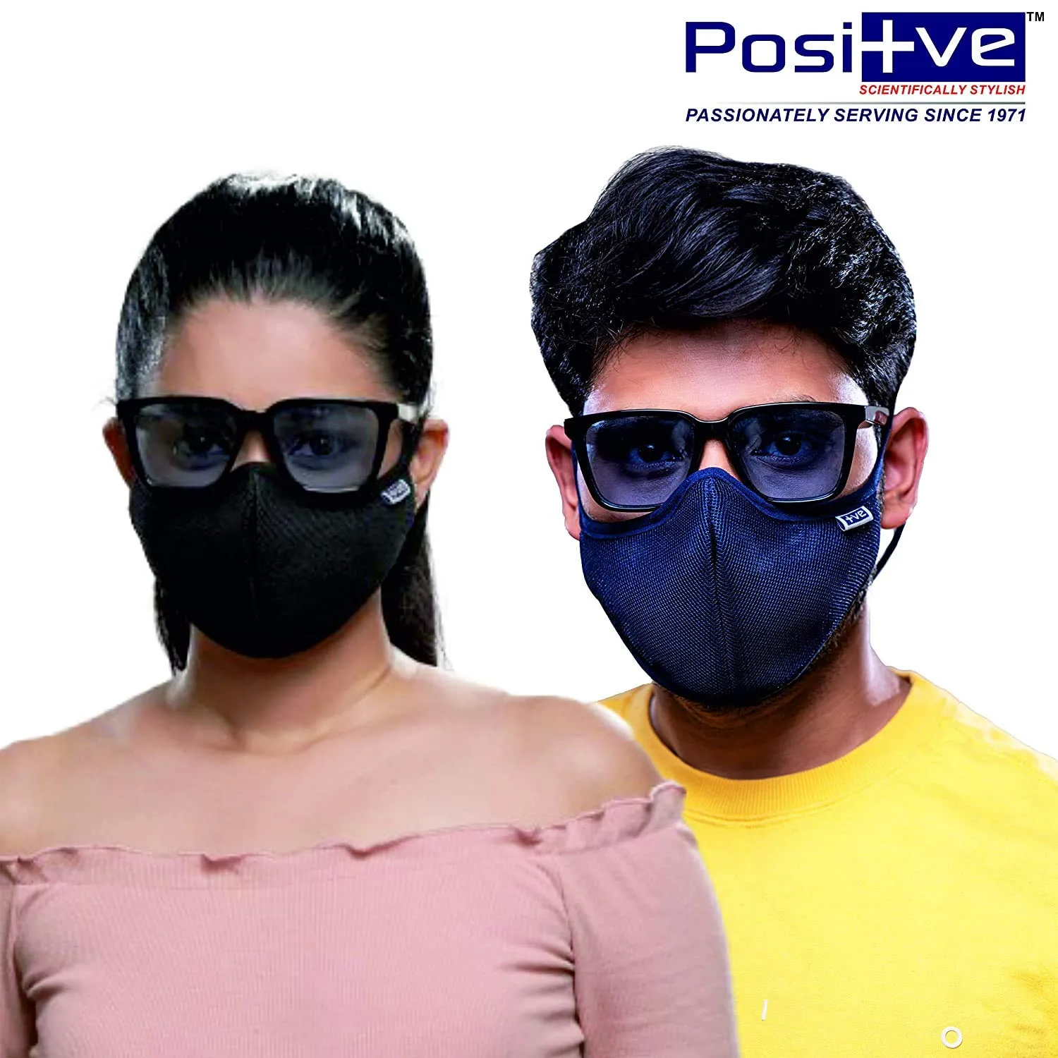 Posi ve N99 Fog Free Face Mask Blue Large