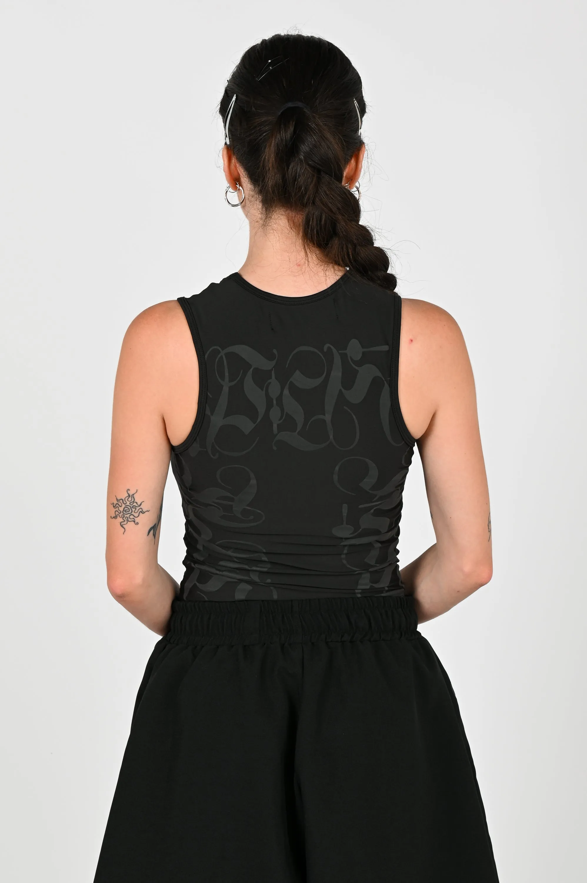 Posture Compression Tank in Black