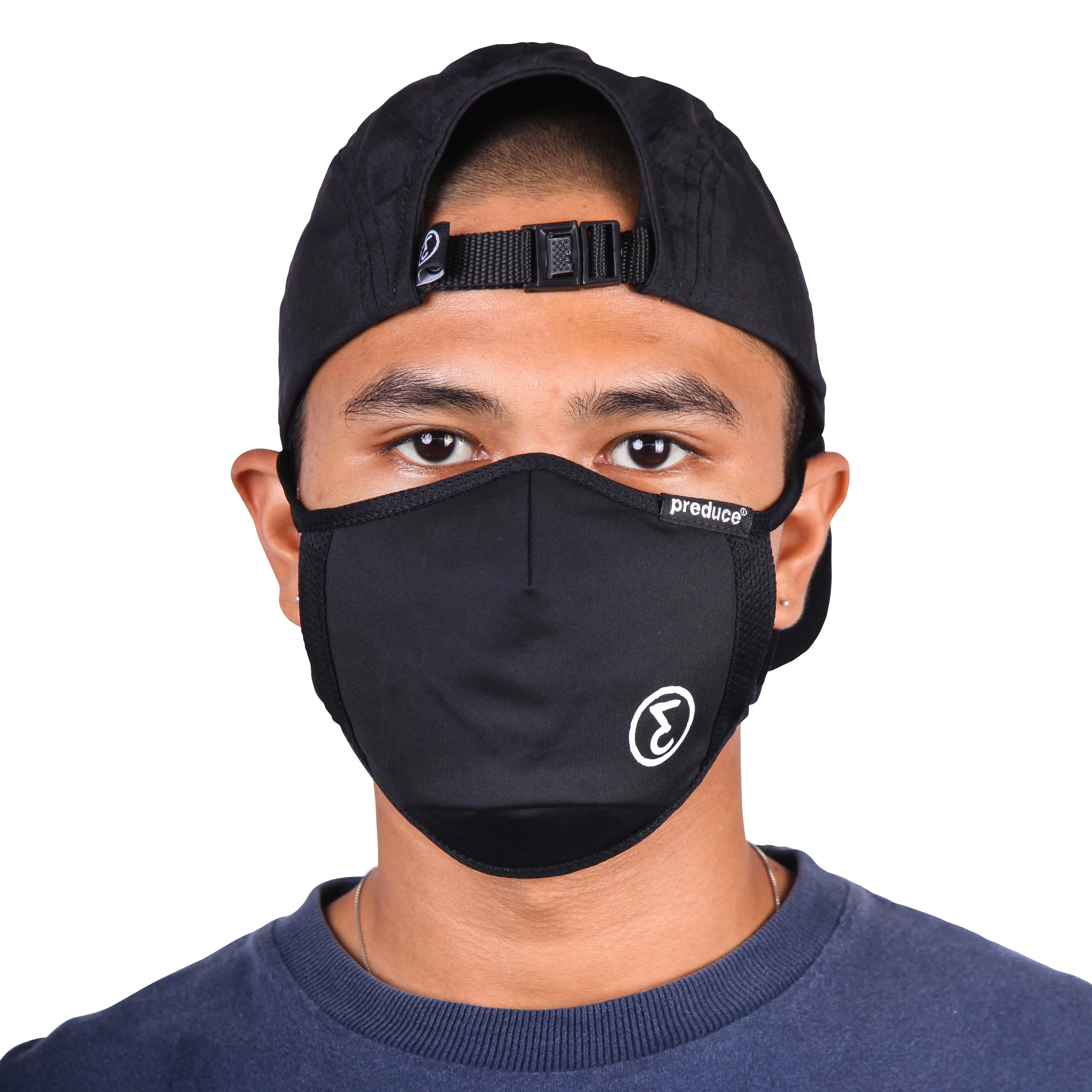 Preduce Face Mask Black/White