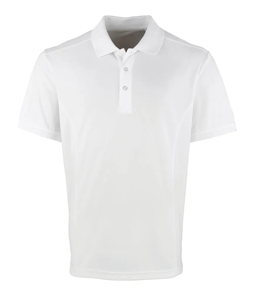 Premier Coolchecker® Piqué Polo Shirt: Black, White, Blue, Purple