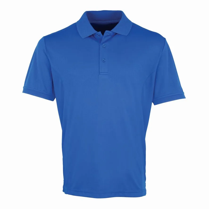 Premier Coolchecker® Piqué Polo Shirt: Black, White, Blue, Purple