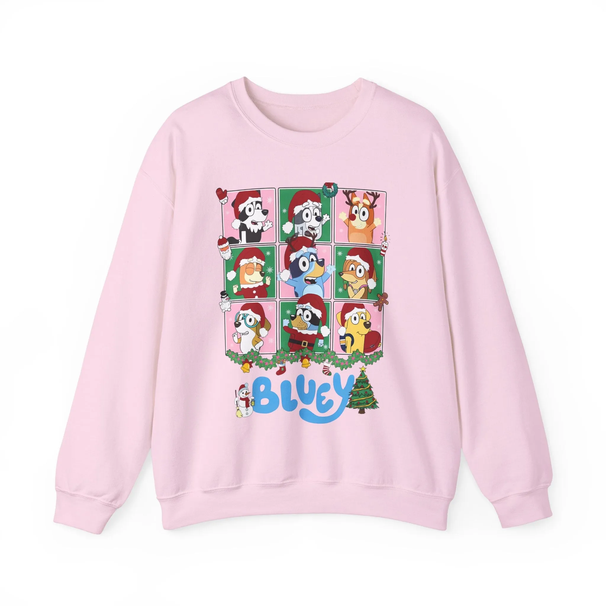 Princess Grace Festive Dog-Themed Crewneck Sweatshirt - Perfect Holiday Gift!