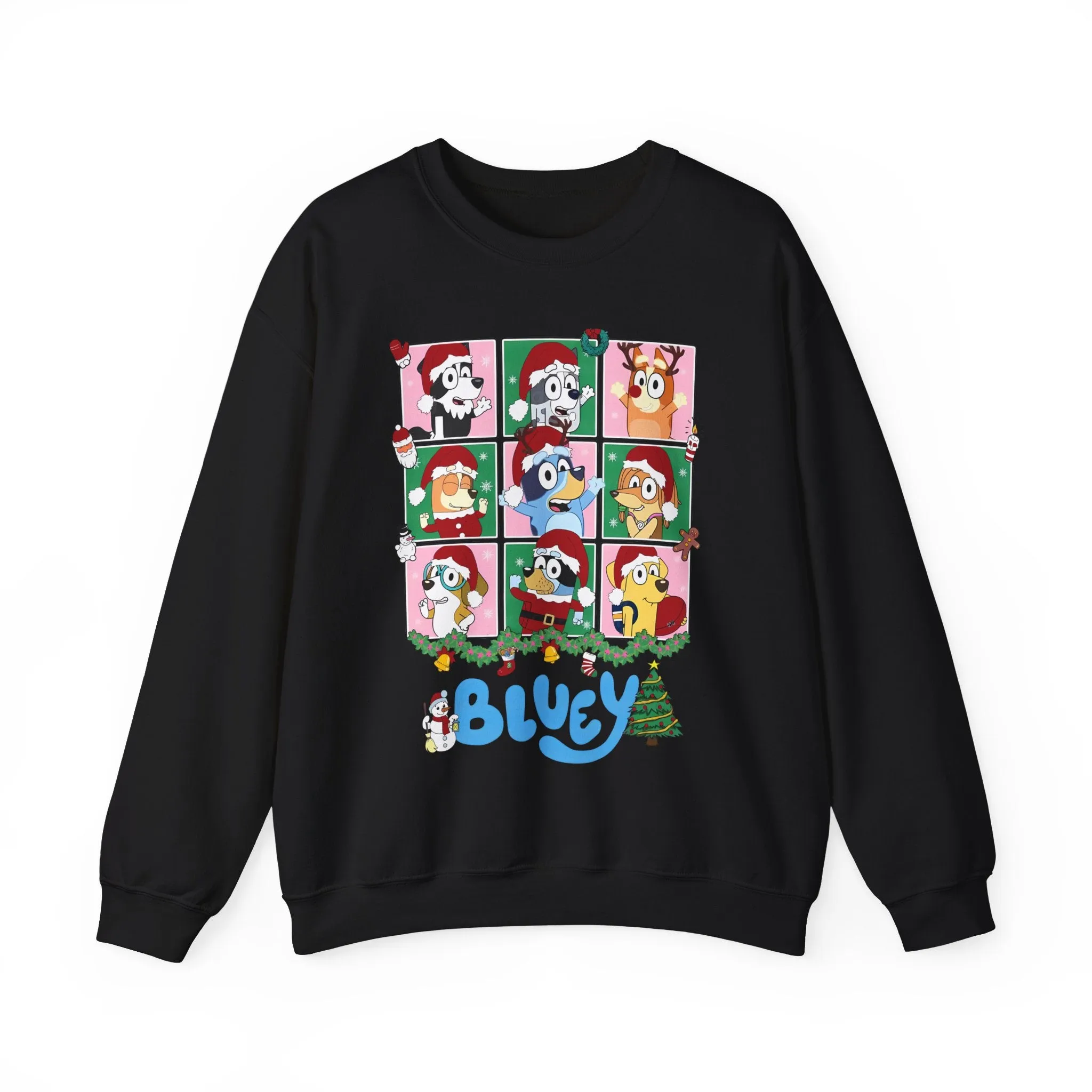 Princess Grace Festive Dog-Themed Crewneck Sweatshirt - Perfect Holiday Gift!