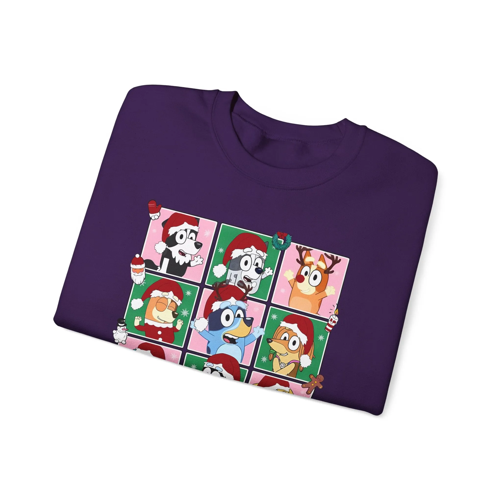 Princess Grace Festive Dog-Themed Crewneck Sweatshirt - Perfect Holiday Gift!