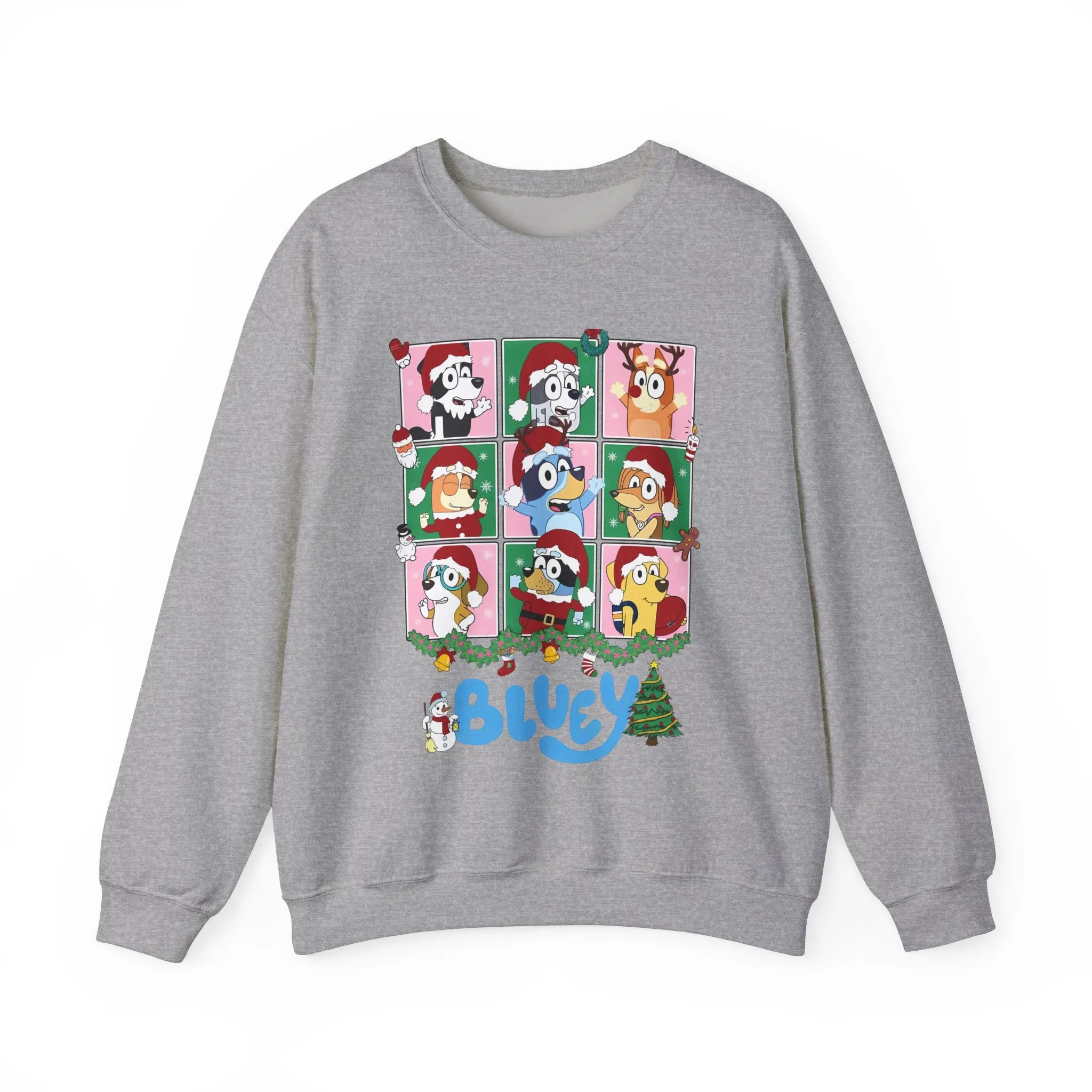 Princess Grace Festive Dog-Themed Crewneck Sweatshirt - Perfect Holiday Gift!