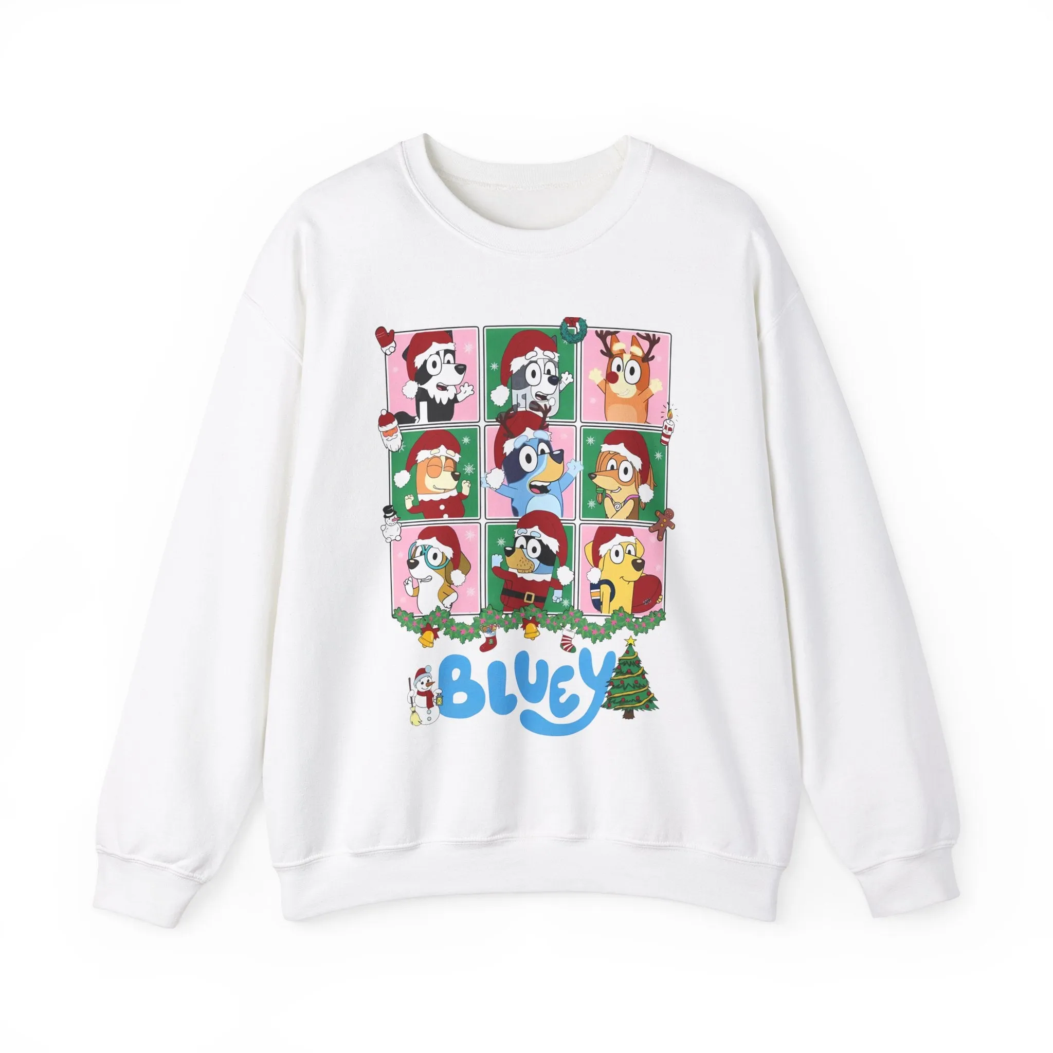 Princess Grace Festive Dog-Themed Crewneck Sweatshirt - Perfect Holiday Gift!