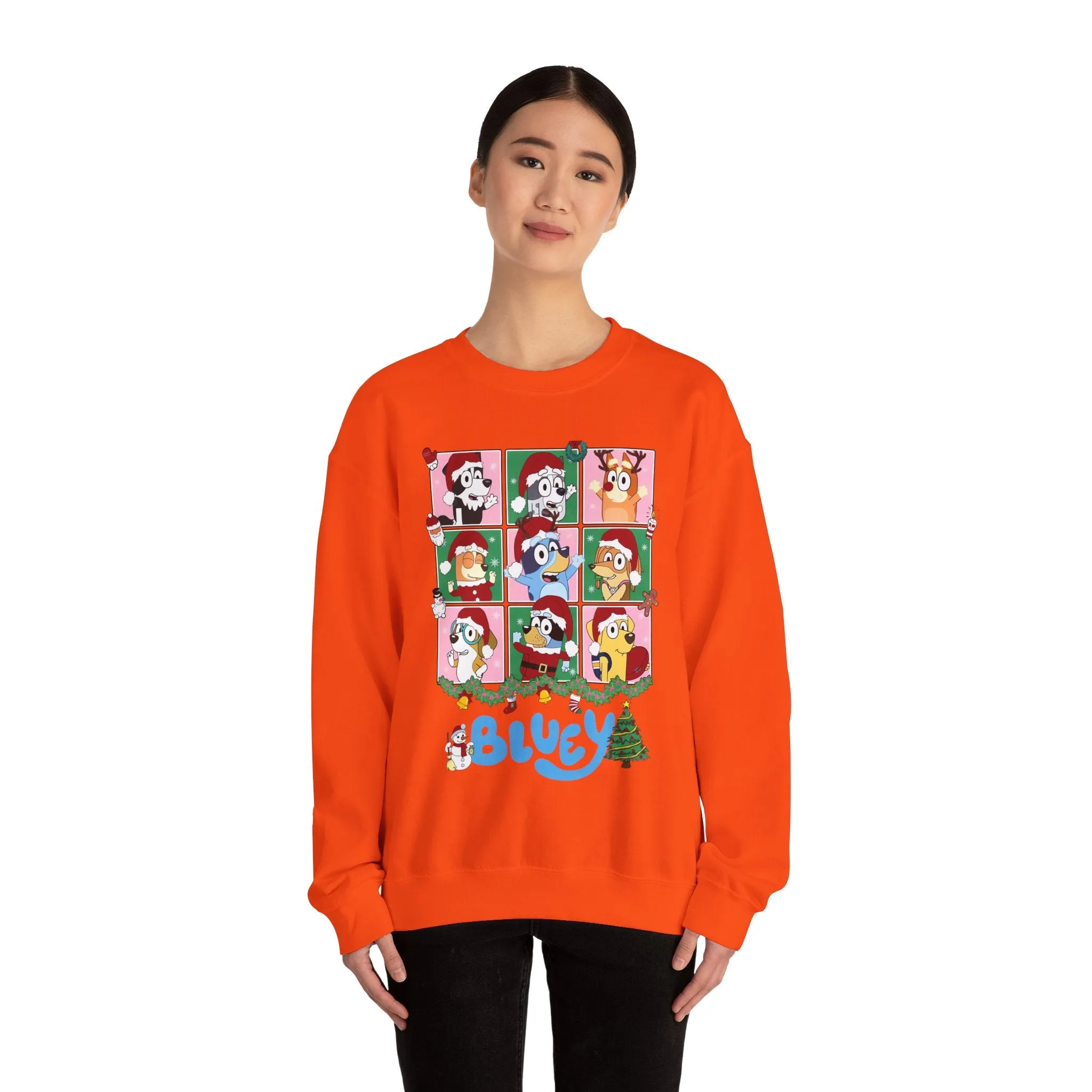 Princess Grace Festive Dog-Themed Crewneck Sweatshirt - Perfect Holiday Gift!