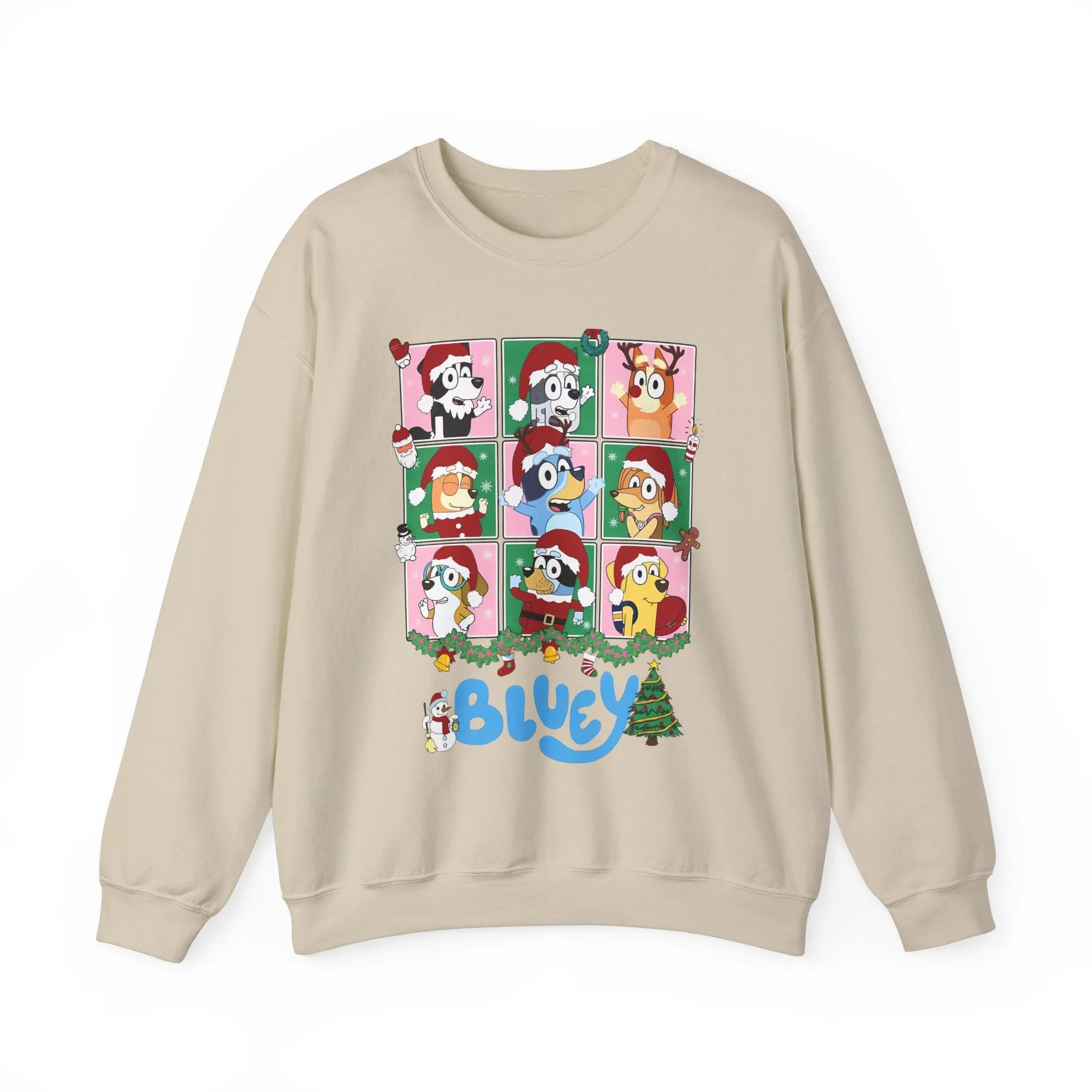 Princess Grace Festive Dog-Themed Crewneck Sweatshirt - Perfect Holiday Gift!