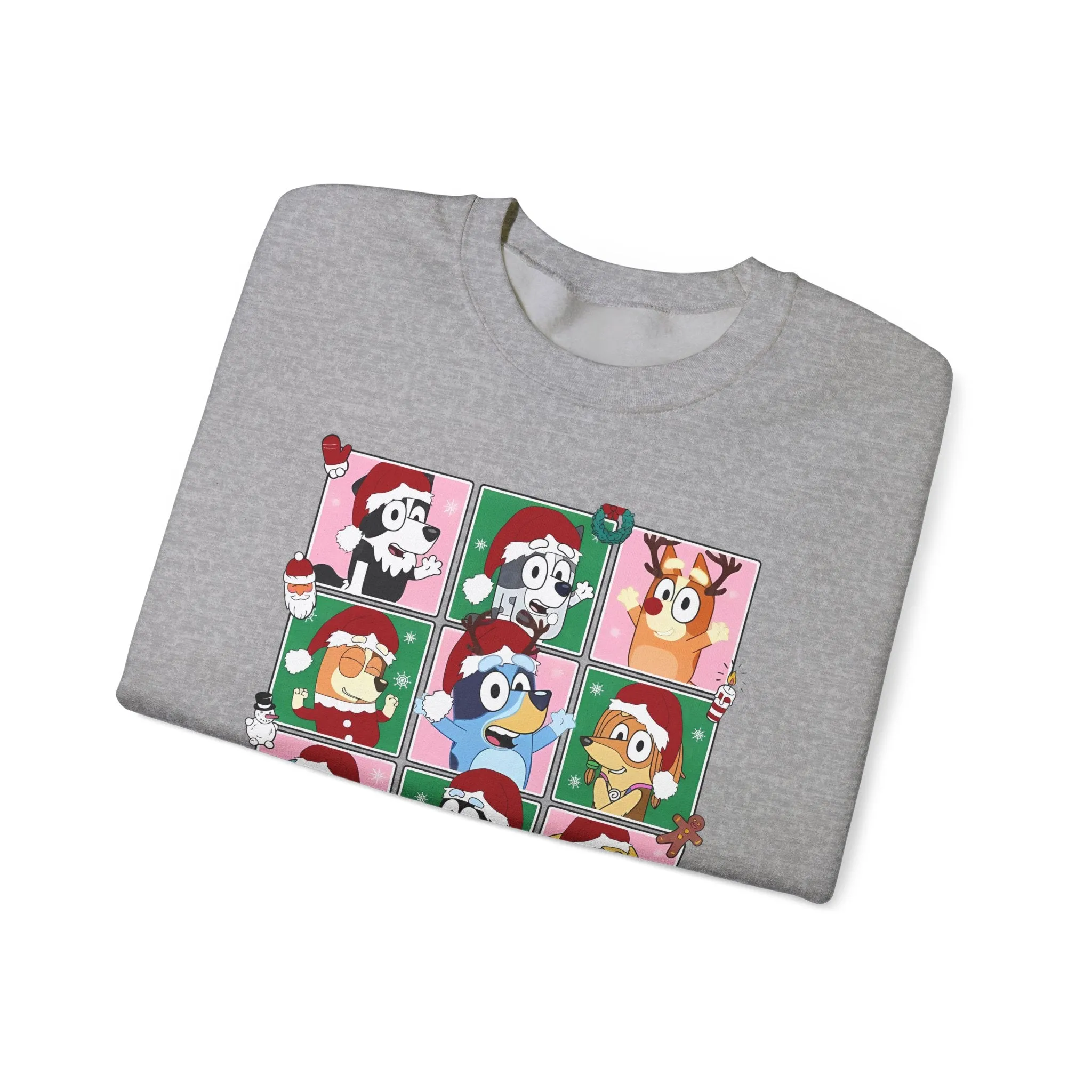 Princess Grace Festive Dog-Themed Crewneck Sweatshirt - Perfect Holiday Gift!