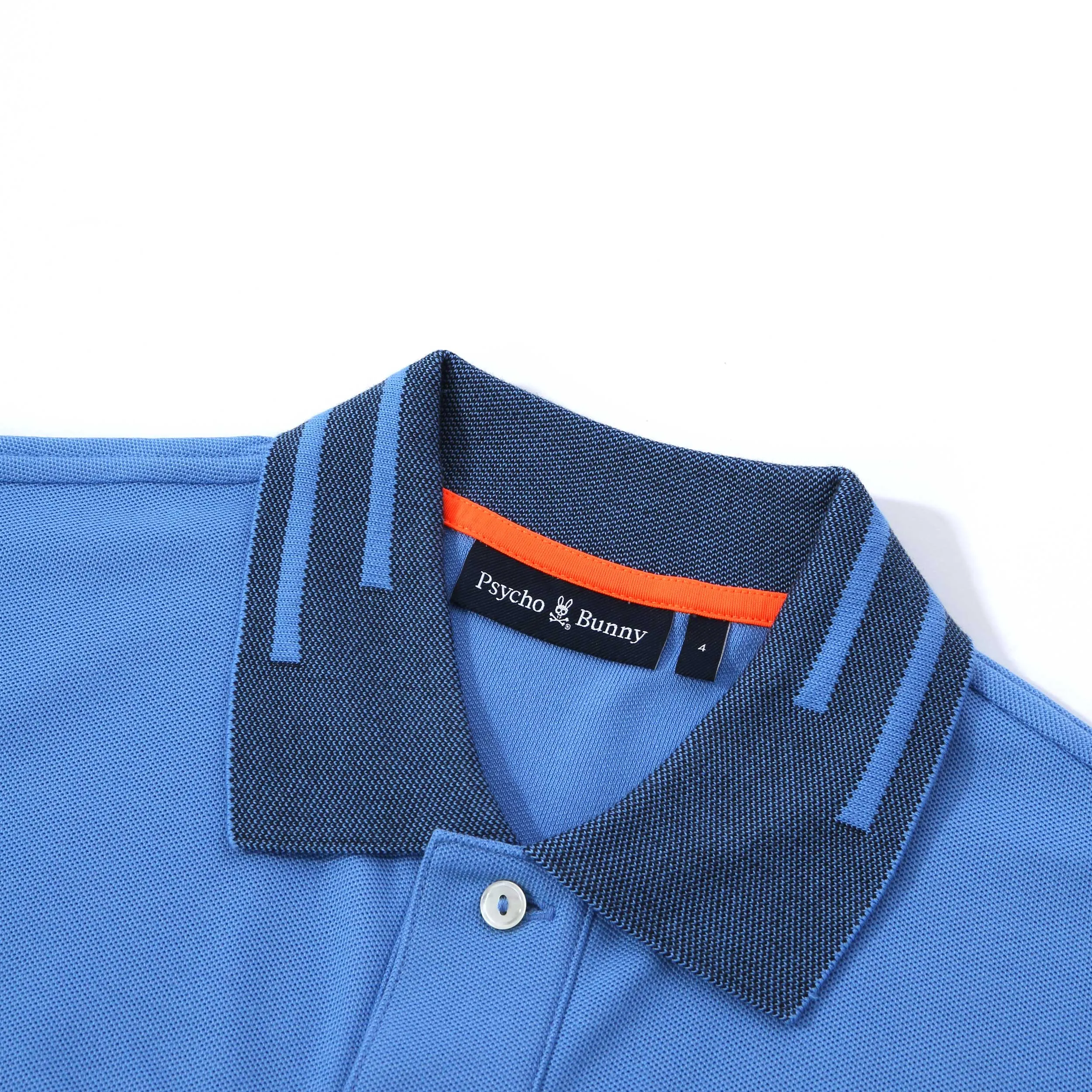 Psycho Bunny Chester Pique Polo Shirt in Mountain Sky