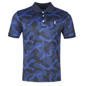 Psycho Bunny Huston Sport Aop Polo Shirt in Navy