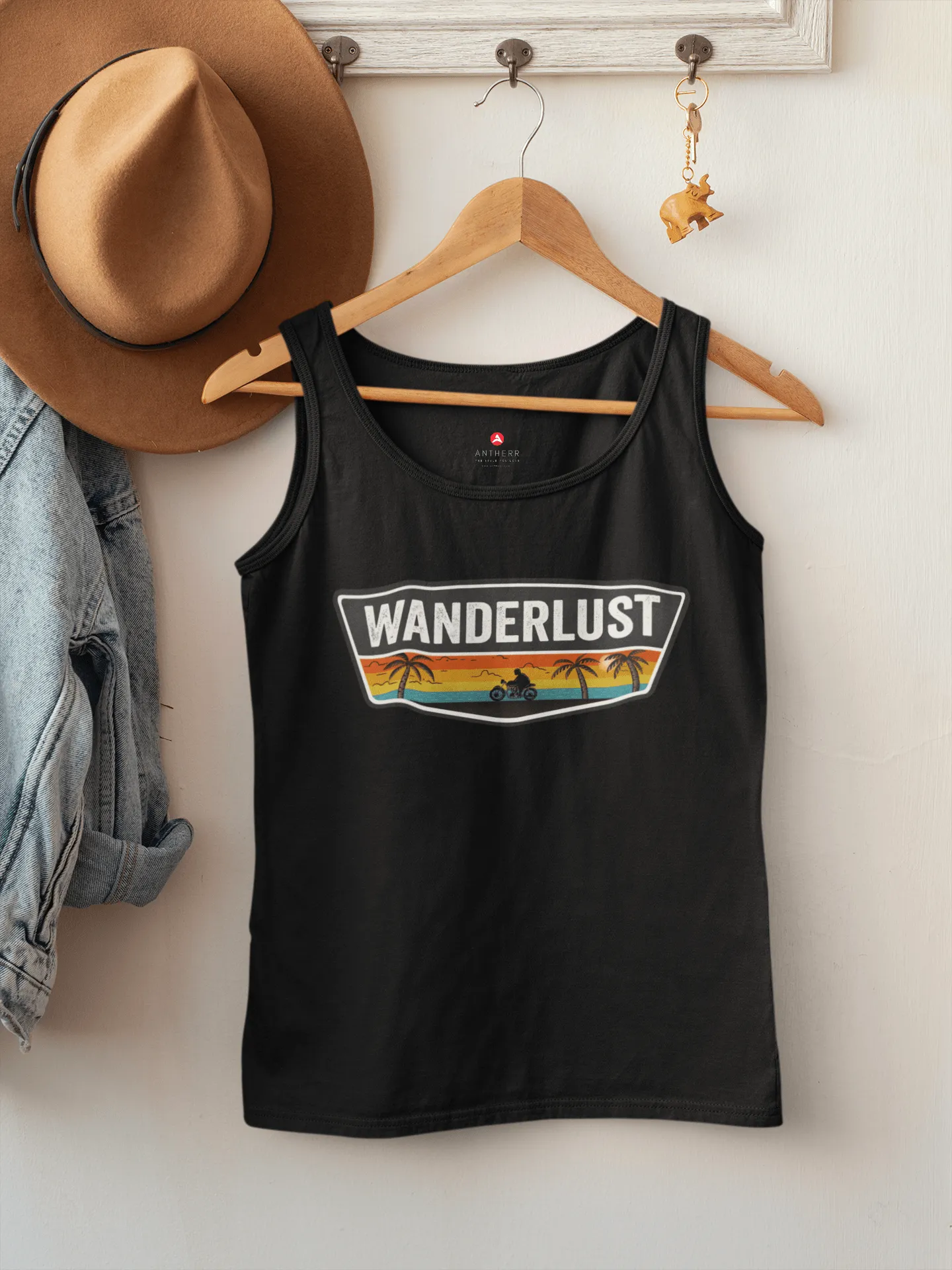 "WANDERLUST"- SLEEVELESS T-SHIRTS