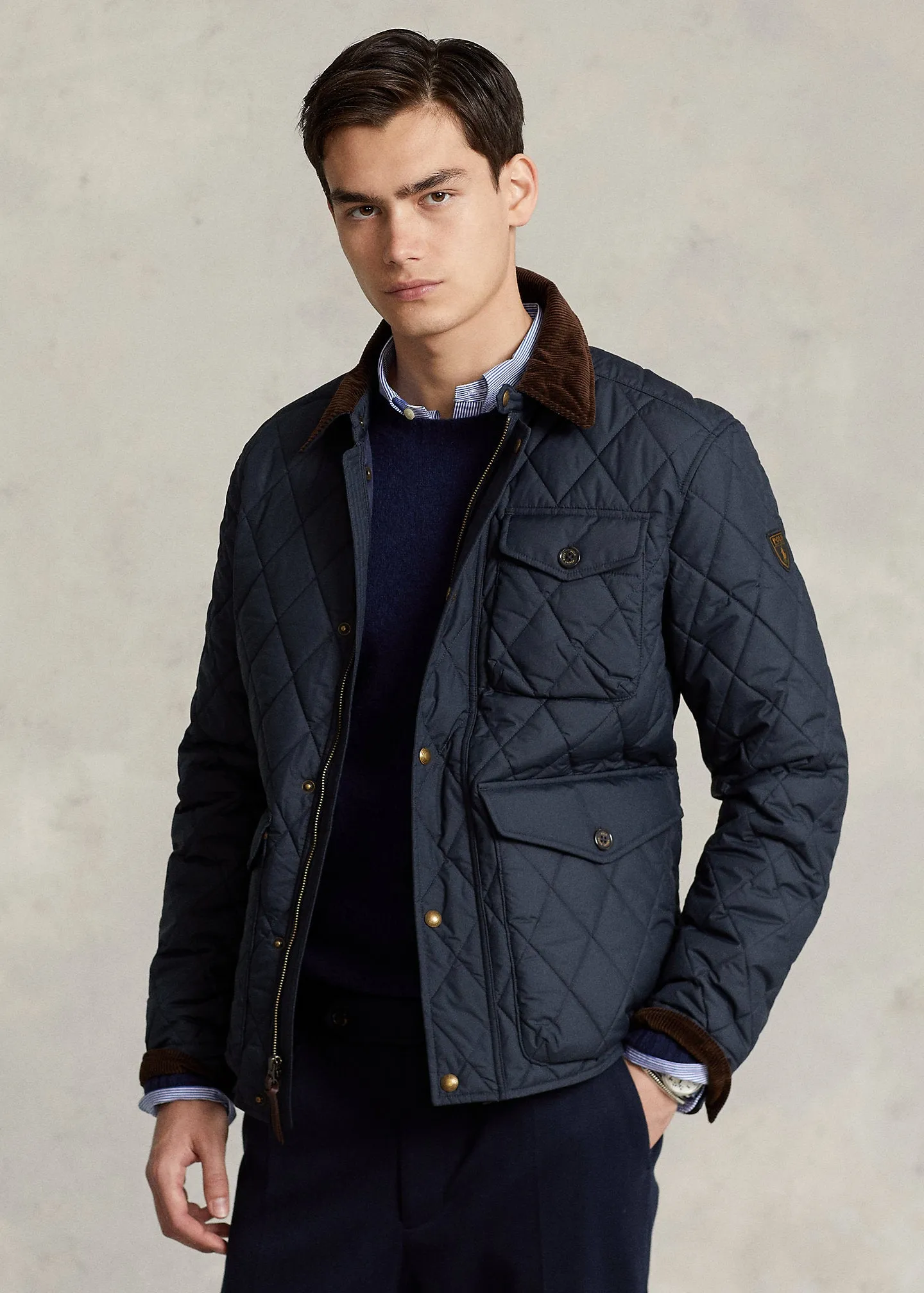 Ralph Lauren The Beaton Quilted Jacket | College Navy