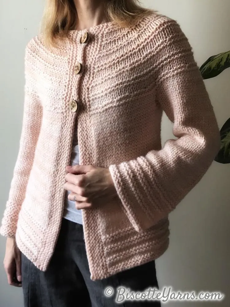 Really Ridgy Cardigan - Free Pattern