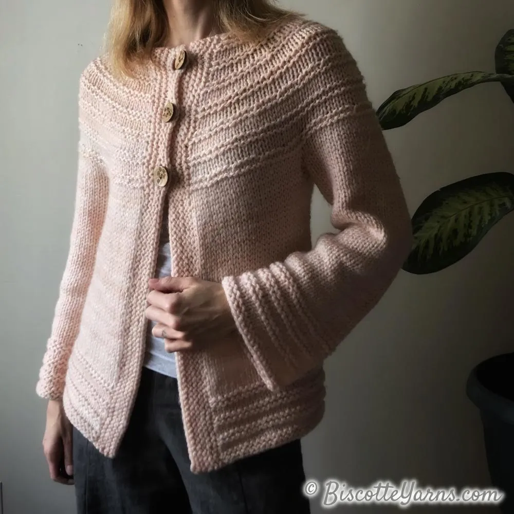 Really Ridgy Cardigan - Free Pattern