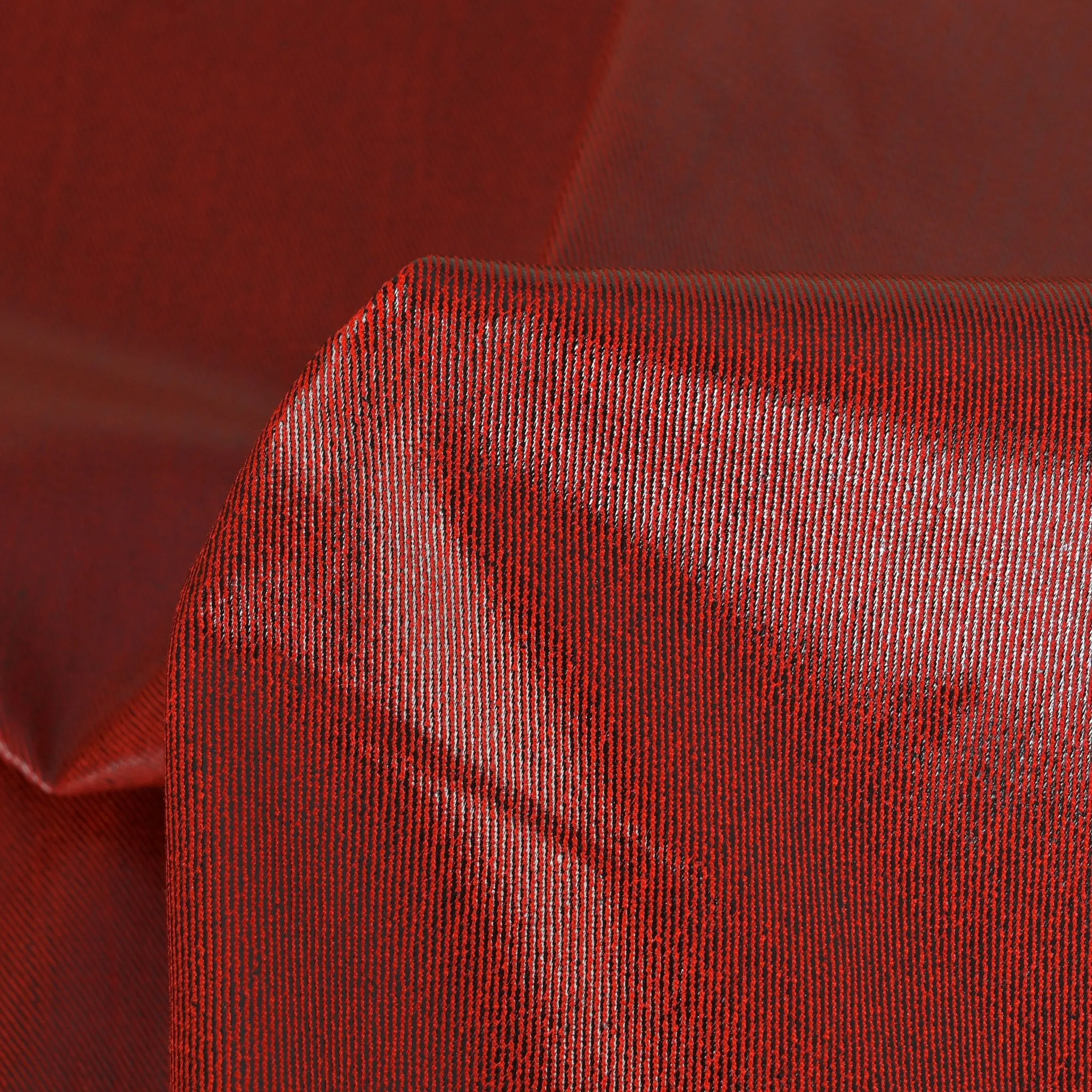 Red Coated Twill Fabric - 3763