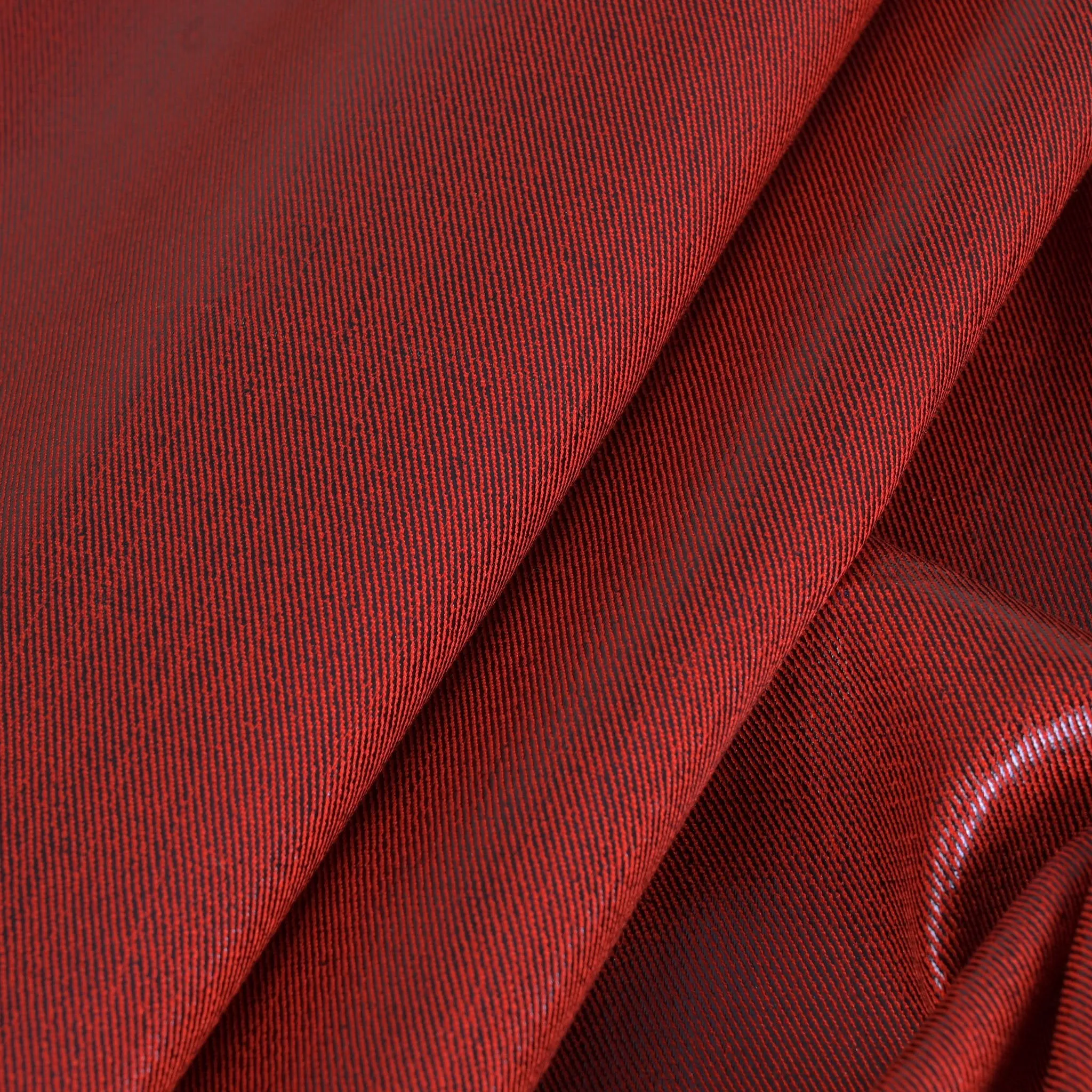 Red Coated Twill Fabric - 3763