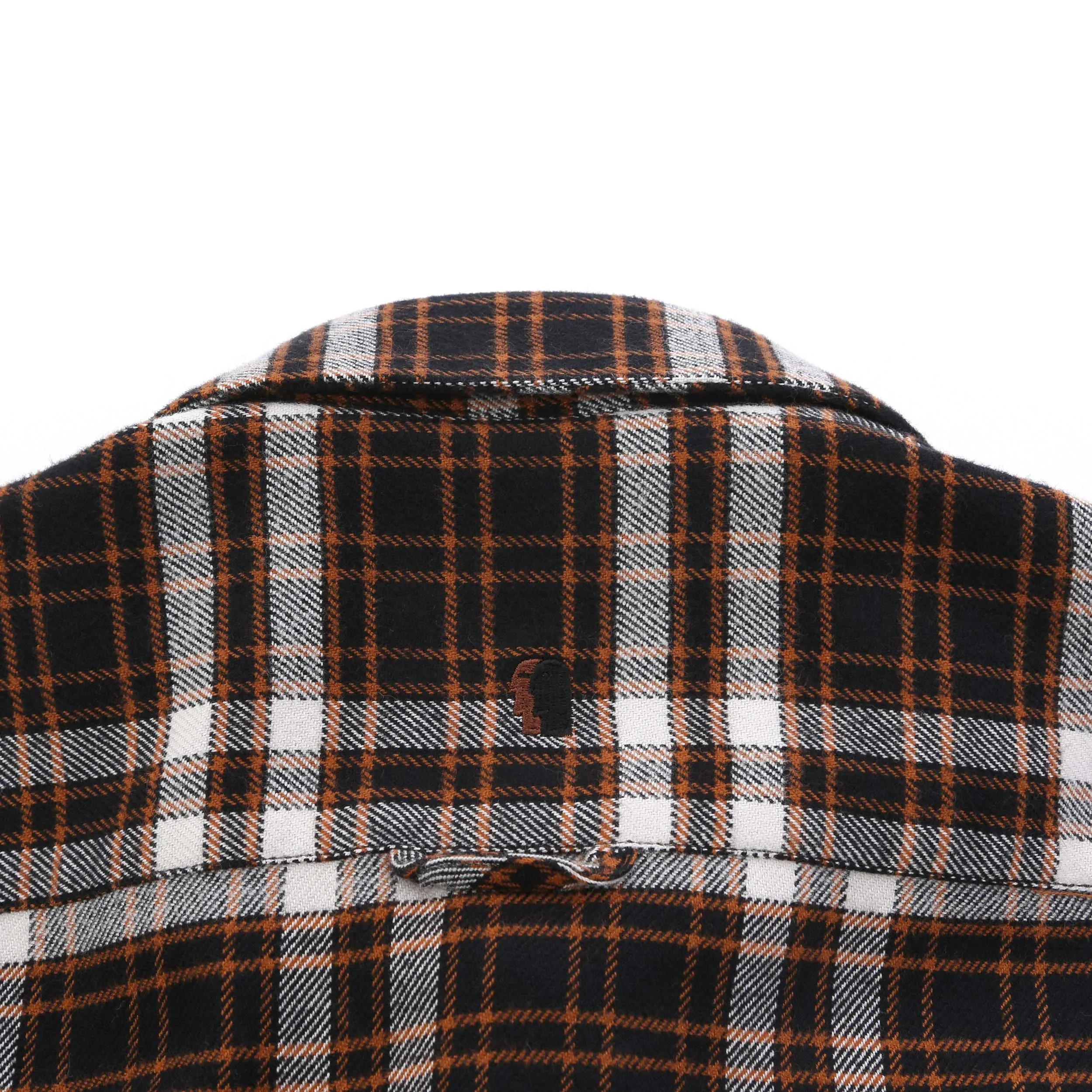 Remus Uomo Check Overshirt in Black Tan Check