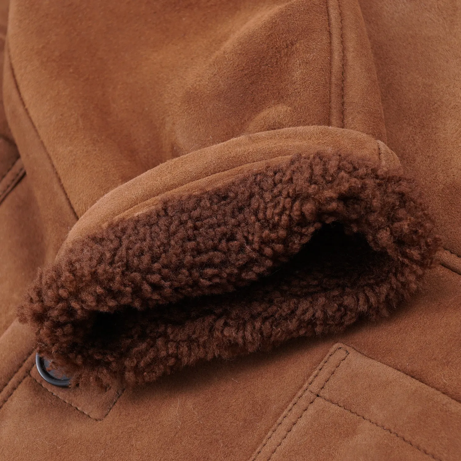 Rifugio Shearling Leather Mountain Coat