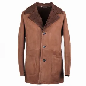 Rifugio Shearling Leather Mountain Coat