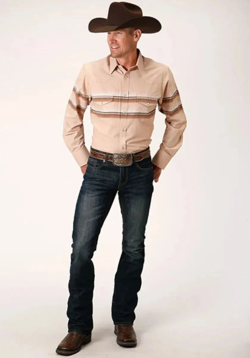 Roper Sandy Trails (Tan) - Men's Western Shirt