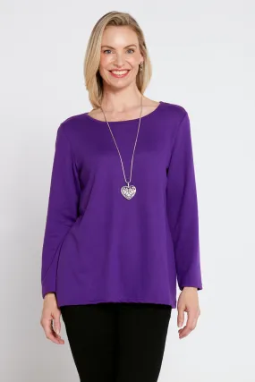 Rory Knit Top - Purple