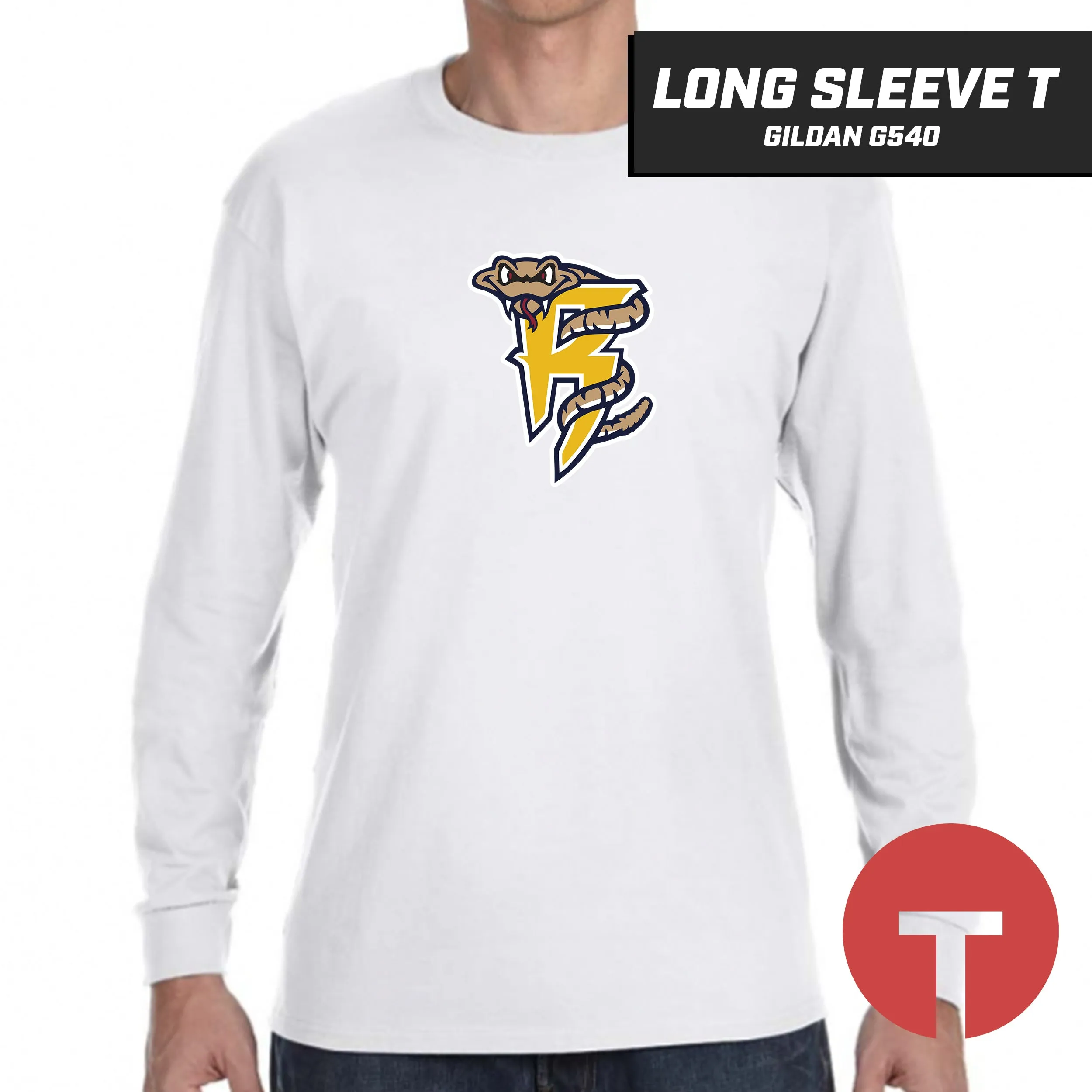 Rounding Third Rattlers - Long-Sleeve T-Shirt Gildan G540