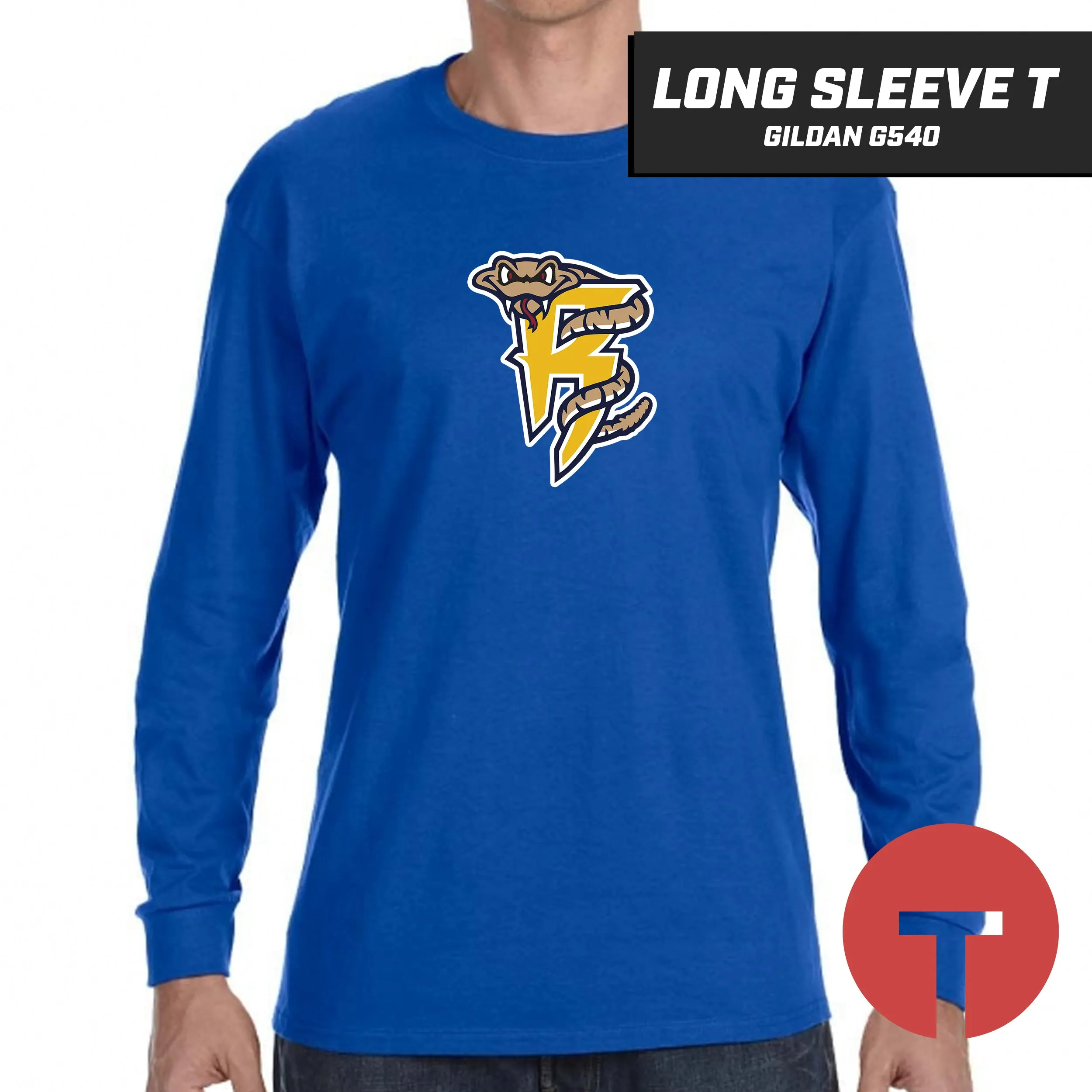 Rounding Third Rattlers - Long-Sleeve T-Shirt Gildan G540