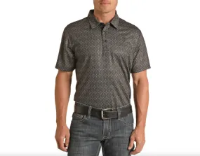 RRMT51R11N- Rock&Roll Denim Men’s Medallion Print Polo