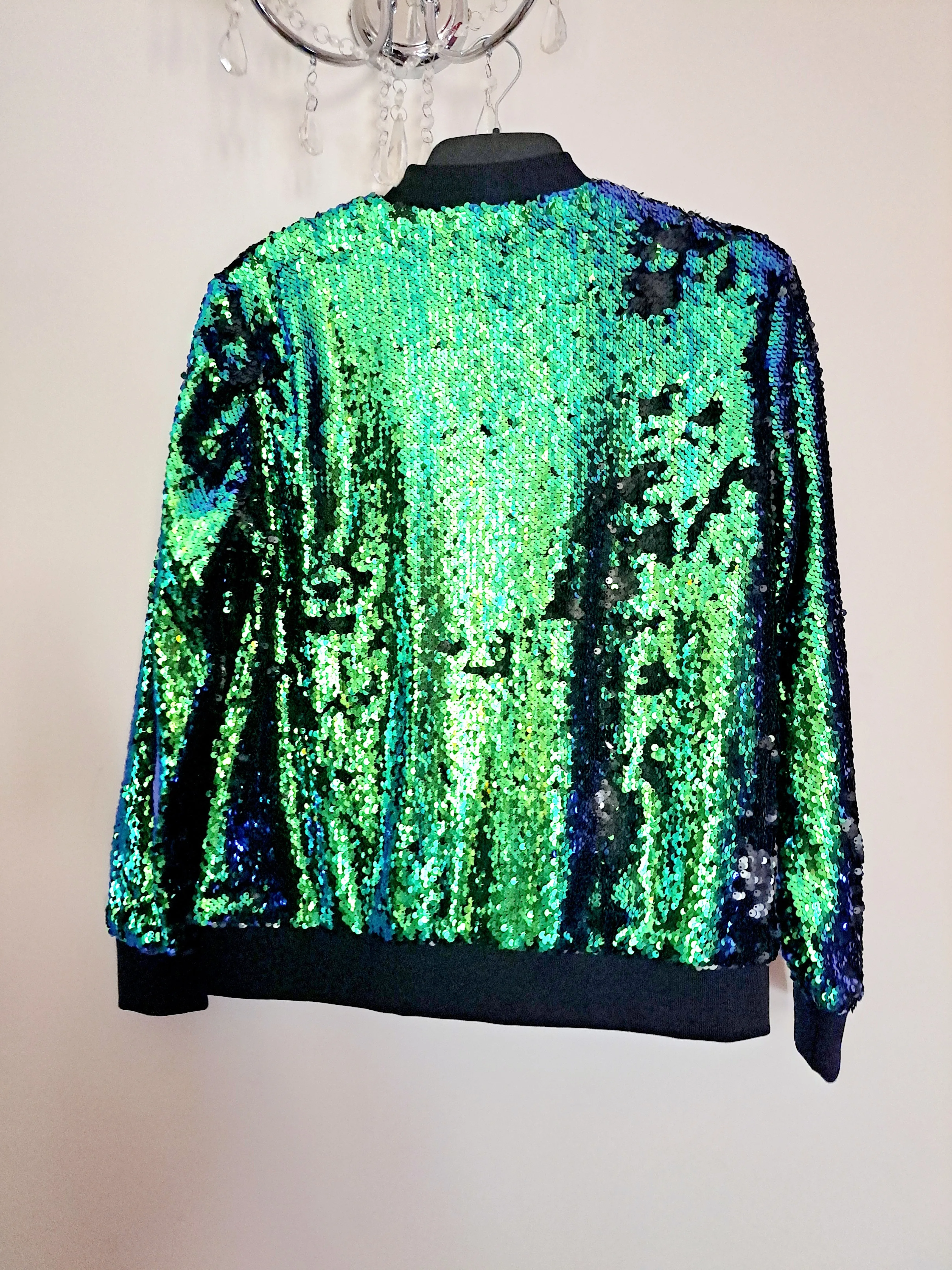 Sequin Bomber Jacket