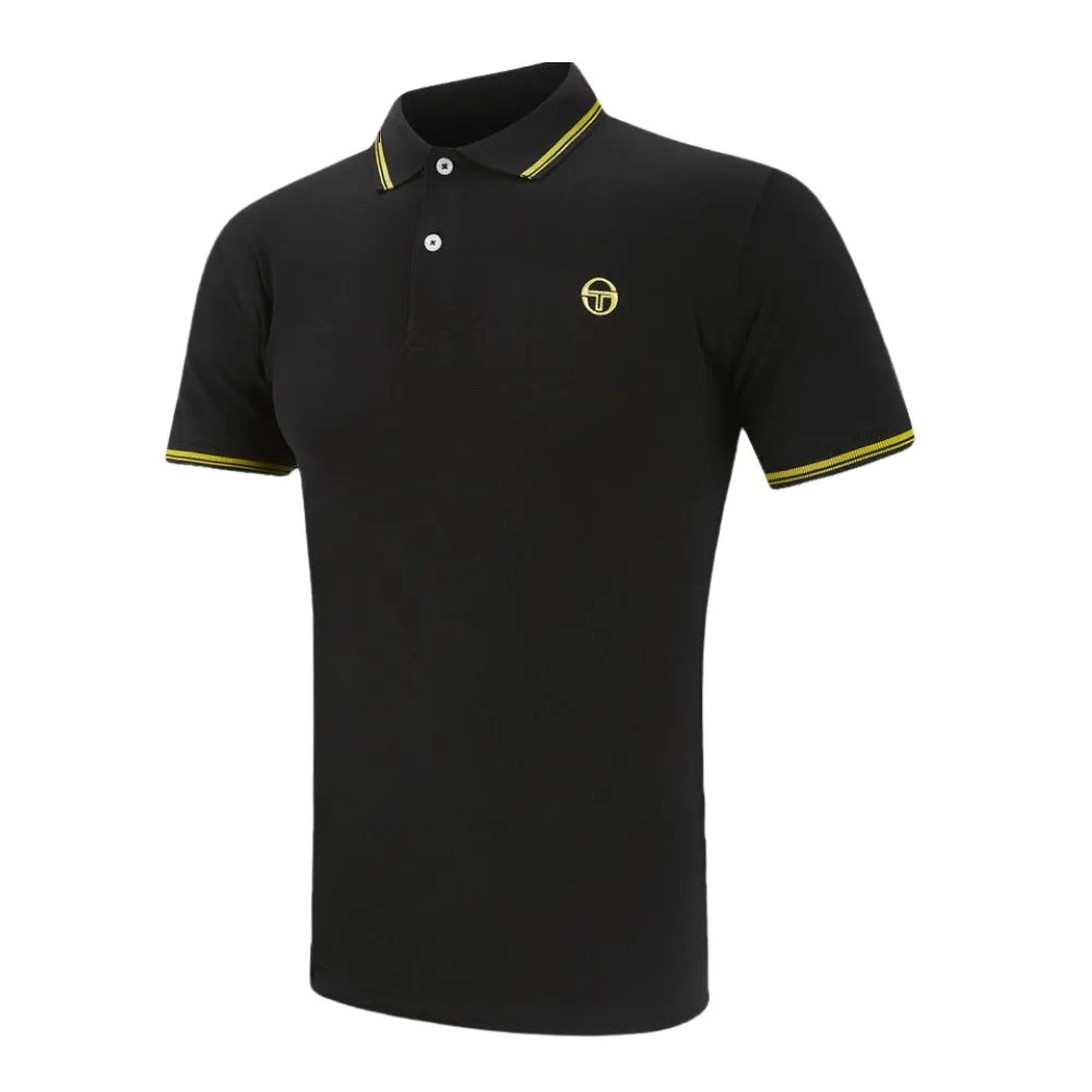 Sergio Tacchini Polo Shirt  - Black