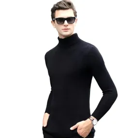 Solid Color Long Sleeve Turtleneck