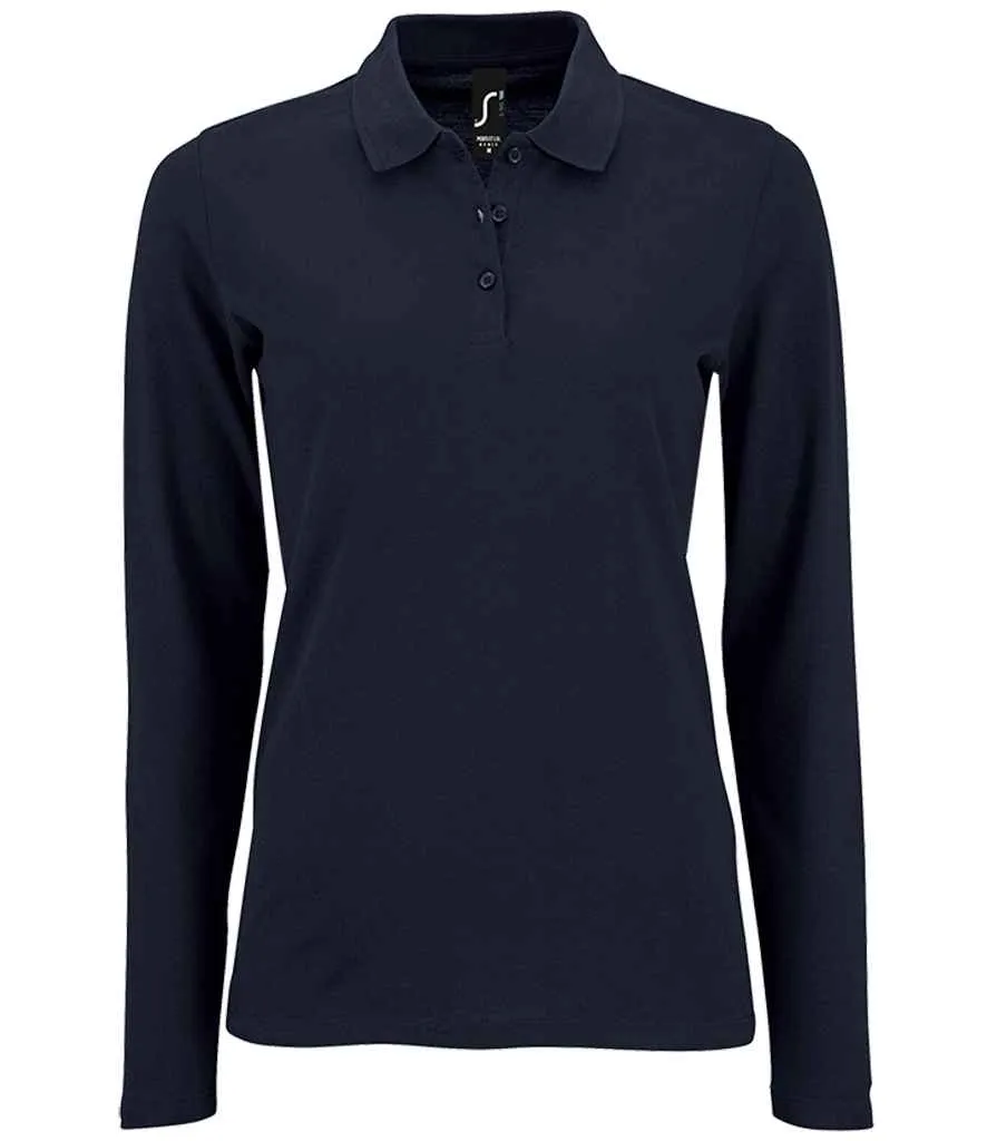 SOL'S Perfect Long Sleeve Pique Polo Shirt (Ladies)