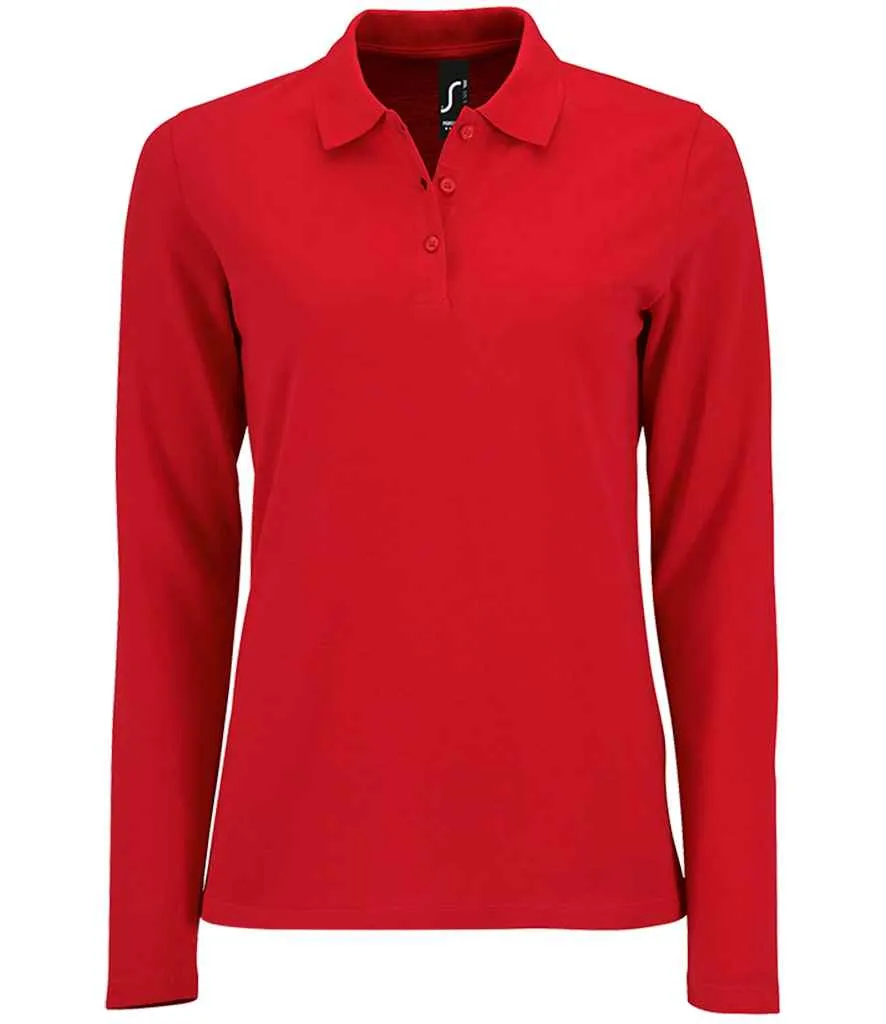 SOL'S Perfect Long Sleeve Pique Polo Shirt (Ladies)