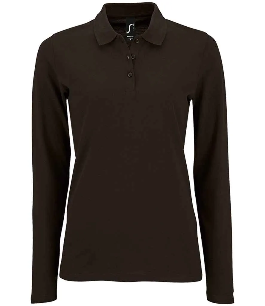 SOL'S Perfect Long Sleeve Pique Polo Shirt (Ladies)