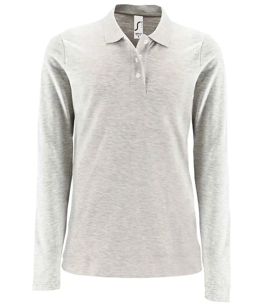 SOL'S Perfect Long Sleeve Pique Polo Shirt (Ladies)