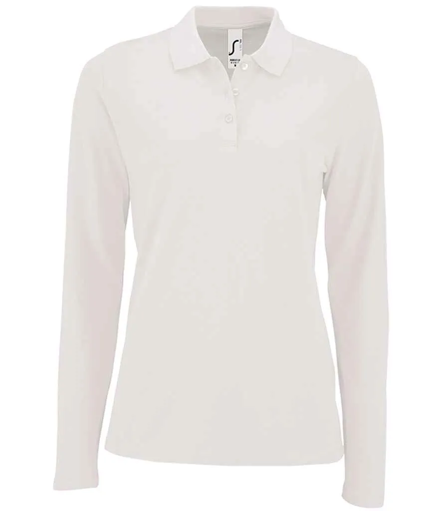 SOL'S Perfect Long Sleeve Pique Polo Shirt (Ladies)