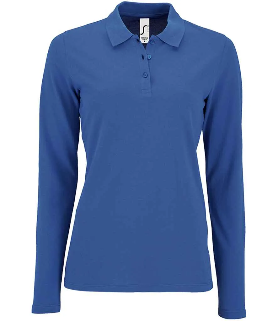 SOL'S Perfect Long Sleeve Pique Polo Shirt (Ladies)