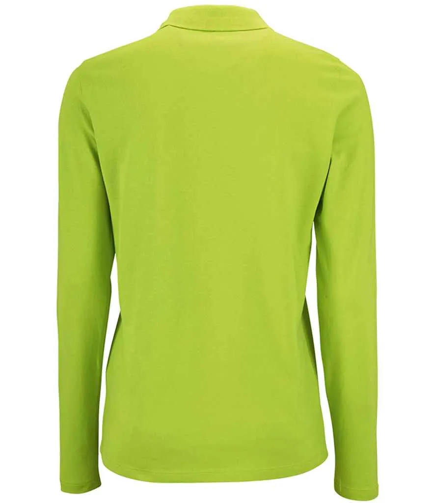 SOL'S Perfect Long Sleeve Pique Polo Shirt (Ladies)