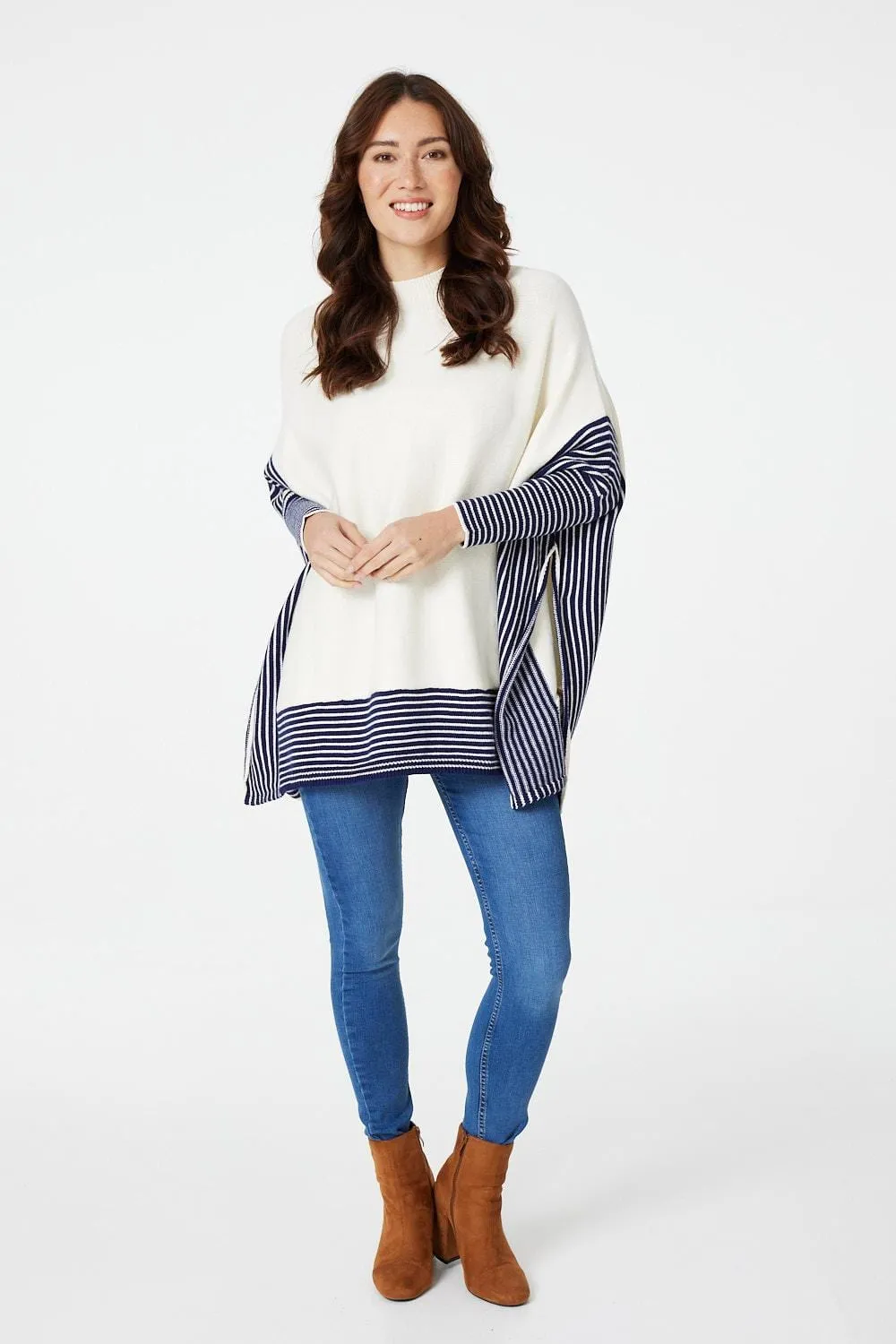 Striped Oversized Knitted Jumper