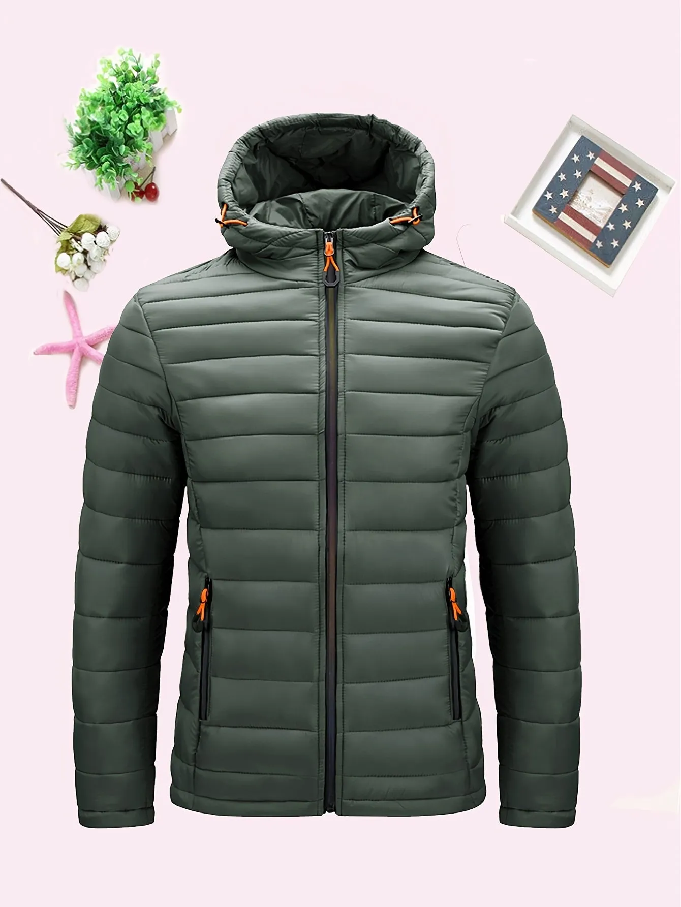 Stylish Pocket Hooded Coat - Water-Resistant, Windproof, and Insulated Long Sleeve Outwear for Fall and Winter - Women's Casual Clothing with Zipper Closure and Adjustable Cuffs