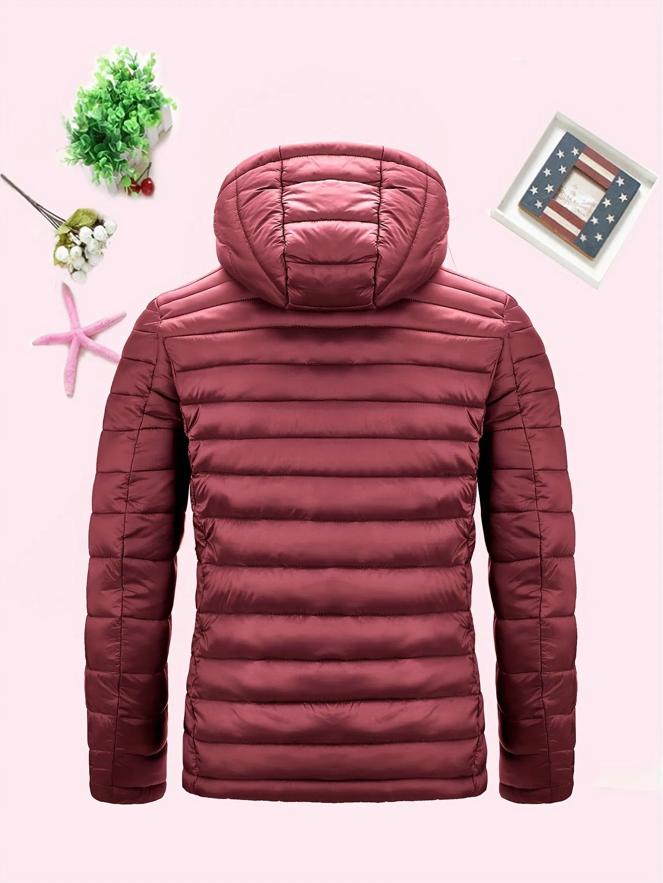 Stylish Pocket Hooded Coat - Water-Resistant, Windproof, and Insulated Long Sleeve Outwear for Fall and Winter - Women's Casual Clothing with Zipper Closure and Adjustable Cuffs