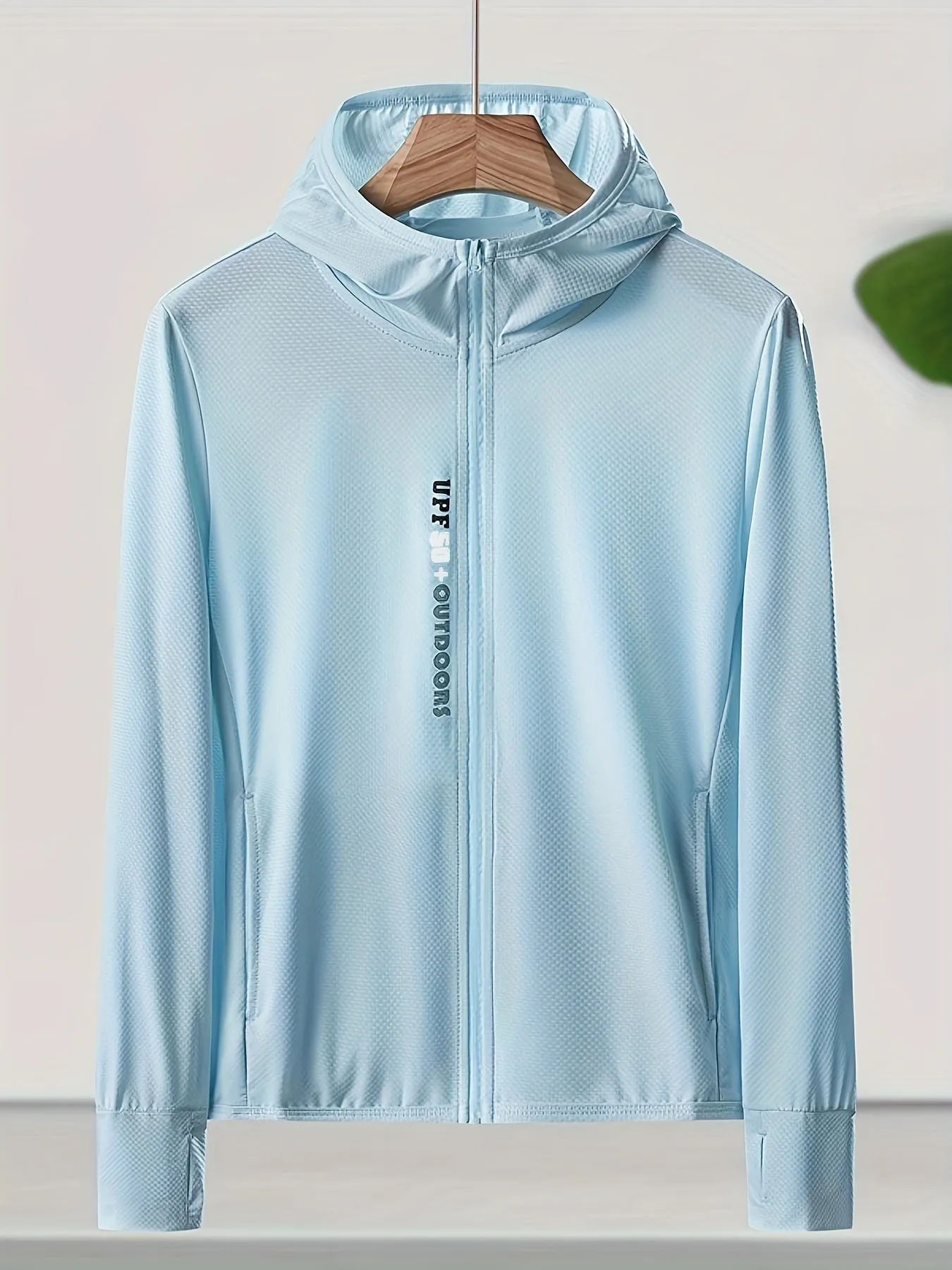 Summer Breeze Ice Silk Hooded Jacket for Women - Lightweight, Breathable, Quick-Drying, Water-Resistant, and Windproof Outdoor Running Jacket with Adjustable Hood and Hem - Perfect for Summer Sports, Fitness, and Outdoor Activities