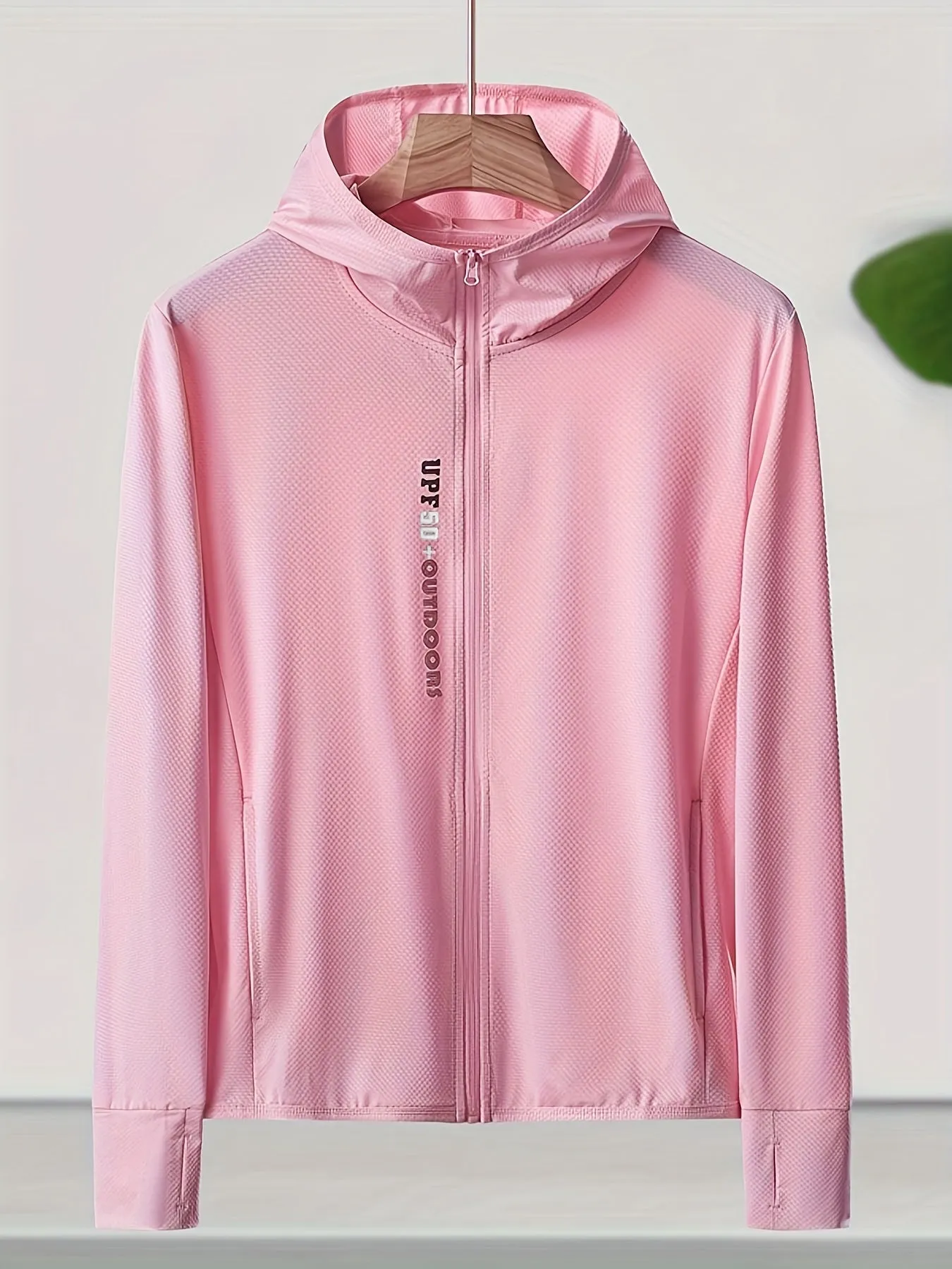 Summer Breeze Ice Silk Hooded Jacket for Women - Lightweight, Breathable, Quick-Drying, Water-Resistant, and Windproof Outdoor Running Jacket with Adjustable Hood and Hem - Perfect for Summer Sports, Fitness, and Outdoor Activities