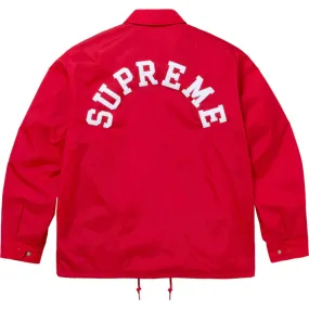 Supreme x Champion Red Coaches Jacket